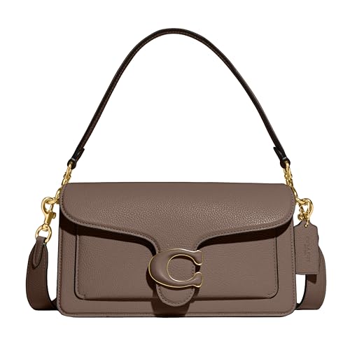 Coach Womens Polished Pebble Leather Tabby Shoulder Bag 26 Refresh - One Size - Dark Stone