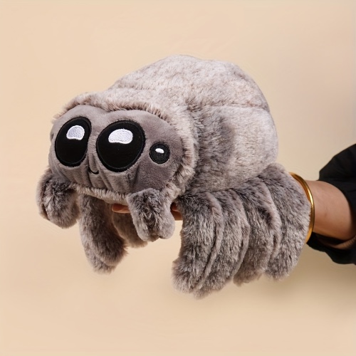 Brown Gray Spider Stuffed Animal Soft Cuddly Toy, Perfect Gift For Decoration