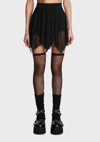 Wait For The Blackout Mini Skirt | X-Small