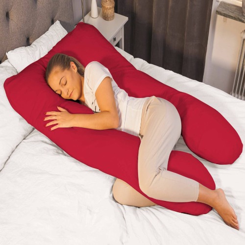 U Shaped Pregnancy Pillow | Red