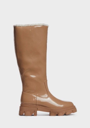 Beige Ember Knee High Boots | US 6