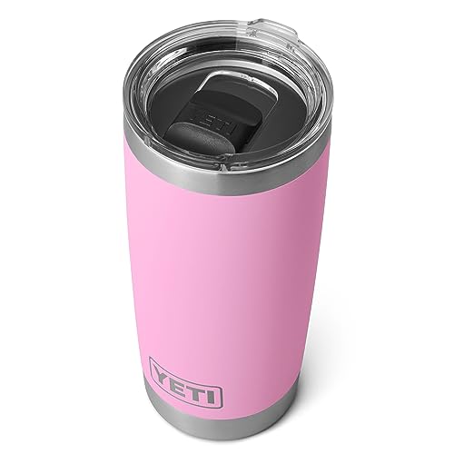 YETI Rambler 20 oz Stainless Steel Vacuum Insulated Tumbler w/MagSlider Lid - Power Pink - 1 Count (Pack of 1)