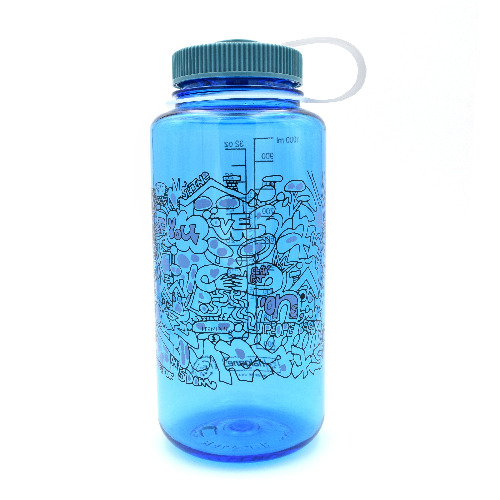 32oz ItemLabel Wide Mouth Nalgene - Blue [itemLabel]