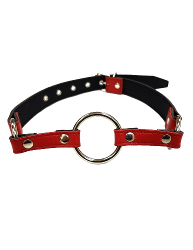 Rouge Leather O-Ring Gag | Red