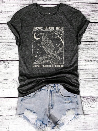 Crows Before Bros T-Shirt