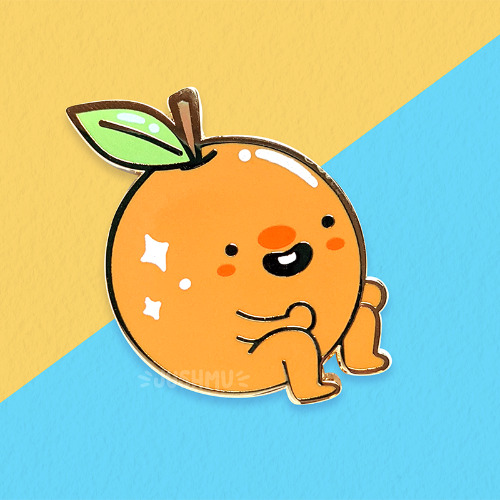 Lil Orange Enamel Pin - A Grade