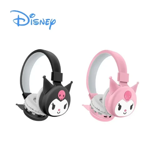 Sanrio Hello Kitty Kuromi cuffie Bluetooth cuffie Wireless Cartoon con microfono auricolare leggero pieghevole per telefoni Laptop - AliExpress 