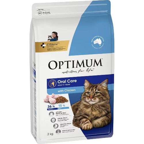Optimum Chicken Oral Care Cat Food for 1+ Years Adult Cat 2 kg
