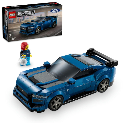 LEGO® Speed Champions Ford Mustang Dark Horse Sports Car 76920 Toy Vehicle, Buildable Model Set for Kids, Playable Display Toy Set for Boys and Girls Aged 9 Years Old and Over