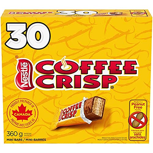 Nestle Coffin Crisp Coffee Crisp 30x12g Snack Size Bars - Imported From Canada - Coffee - 30 Count (Pack of 1)