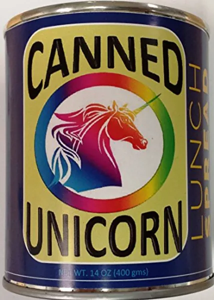 Canned Unicorn Meat Lunch Spread Gag Gift!
