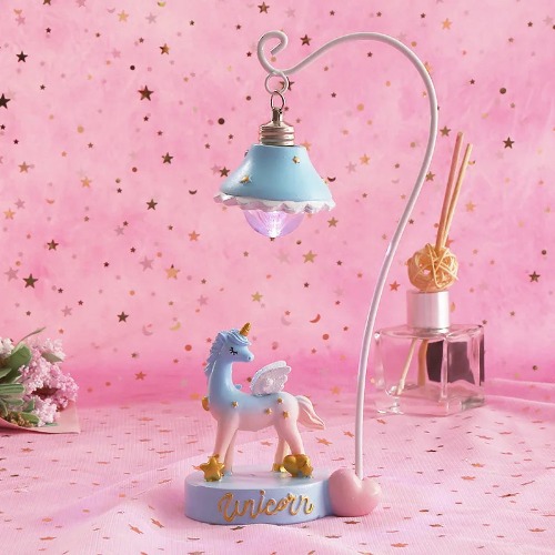 Hanging Unicorn Night Light - Blue