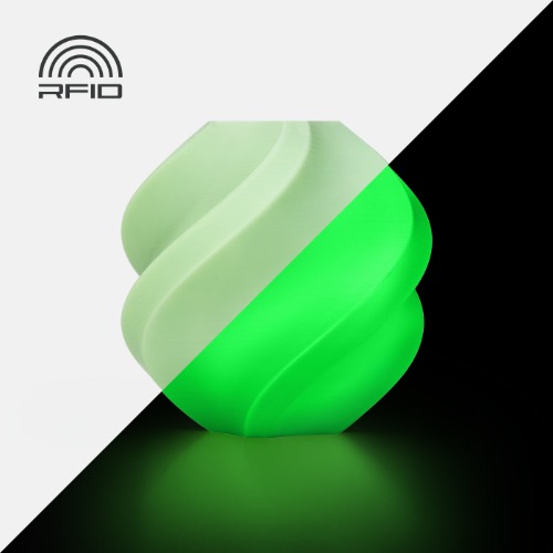 PLA Glow | Filament with spool / 1 kg / Glow Green (15500)