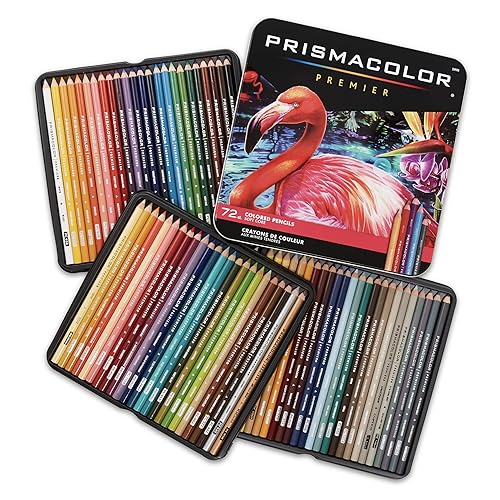 Prismacolor Colored Pencils | Premier Soft Core Pencils, Assorted, 72 Count - 72 Count (Pack of 1)