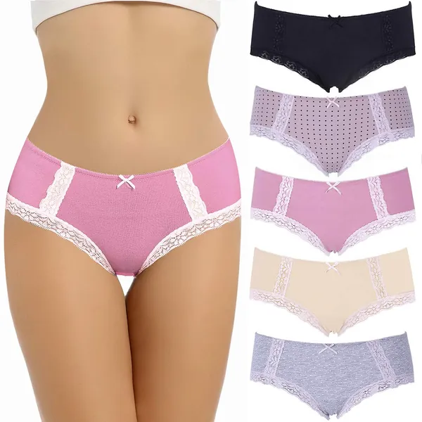 LYYTHAVON Women’s Underwear Breathable Cotton Brief Ladies Panties
