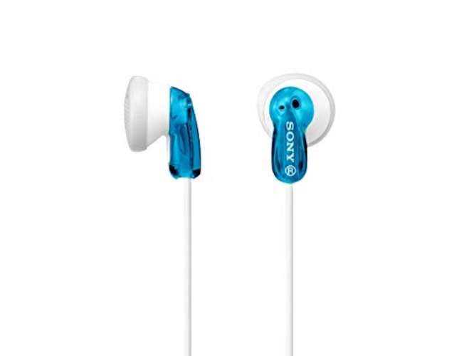 Sony MDRE9LP/BLU Earbud Headphones, Blue - 1 Count (Pack of 1) - Blue - Standard Packaging