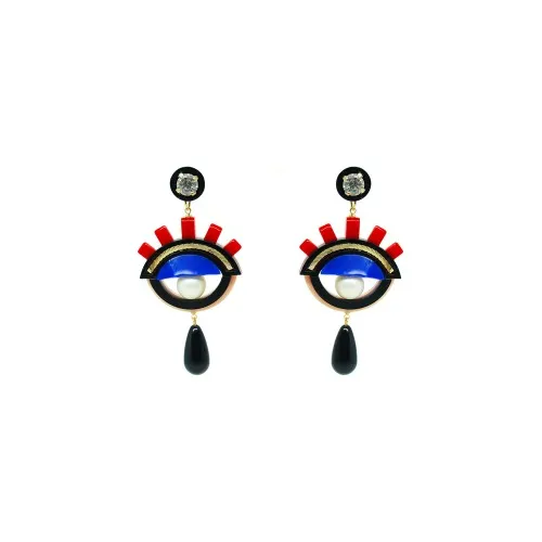 Handmade Acrylic Earring Eye Pendant – Gissa Bicalho