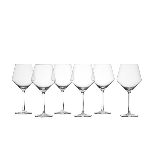Zwiesel Glas Pure Tritan Crystal Stemware Glassware Collection, 6 Count (Pack of 1), Burgundy Red Wine Glass - Burgundy Red Wine Glass 6 Count (Pack of 1) Glass