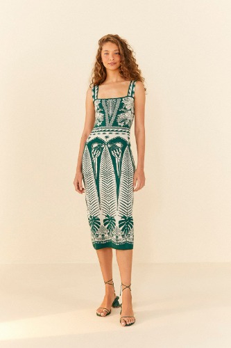 Off-White Macaw Elegance Knit Dress | MACAW ELEGANCE OFF-WHITE / XS