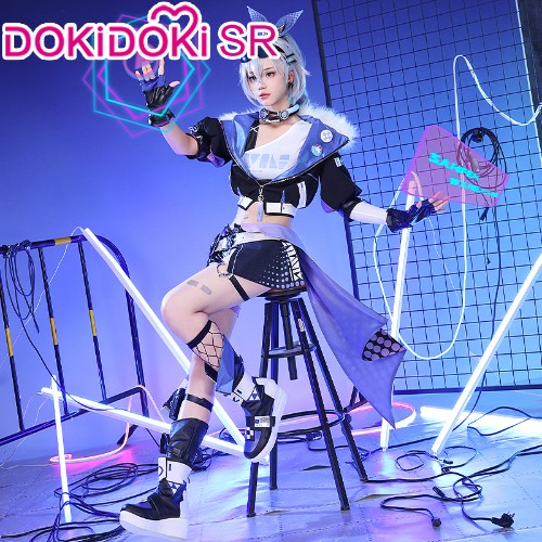【Partial Size Ready For Ship】DokiDoki-SR Game Honkai: Star Rail Cosplay Silver Wolf Costume / Shoes | Costume Only S-Ready for ship