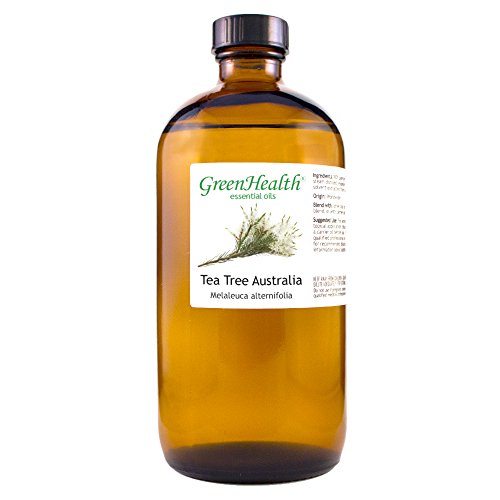 Australia Tea Tree Oil – 100% Pure Essential Oil – GreenHealth (16 fl oz (473 ml) Glass Bottle) - 16 Fl Oz (473 ml) Glass Bottle