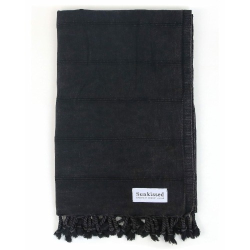 Bali • Sand Free Beach Towel - Charcoal / L • 100cm x 180cm • 40"W x 72"L