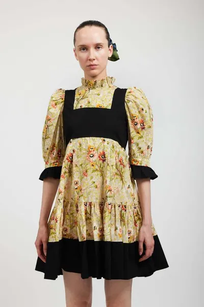 BATSHEVA Mini Ruthin Dress - Witton Floral on Garmentory
