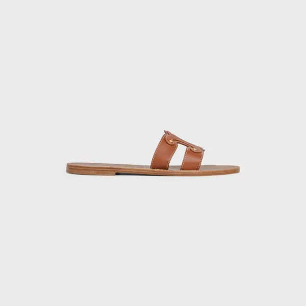 CELINE TRIOMPHE MULE AUS KALBSLEDER - TAN | CELINE
