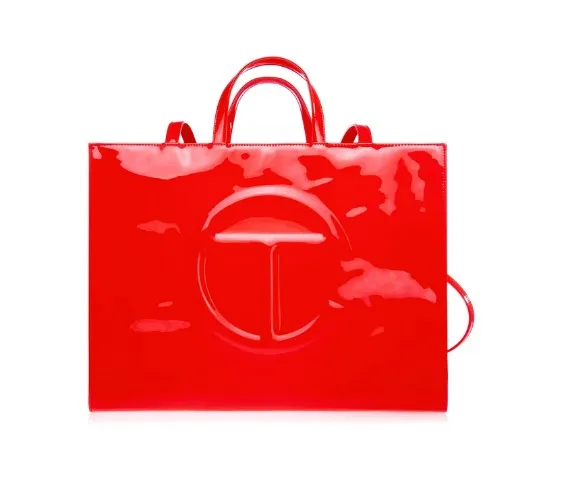 Large Shopping Bag - Red Patent | Telfar