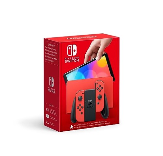 Nintendo Switch (OLED Model) Mario Red Edition - Mario Red Edition - Console