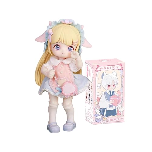 CALEMBOU BJD Dolls Blind Box Figure, Kawaii 1/12 Mechanical Jointed Doll Surprise Toys Mystery Box Doll Collectible Action Figure Posable Dress Up Doll for Girls Boys (1 Single Box) - 1 Single Box