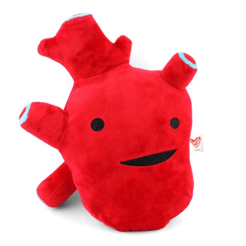 Heart Plush - I Got The Beat! - Plush Organ Stuffed Toy Pillow | 10" x 8" x 4"