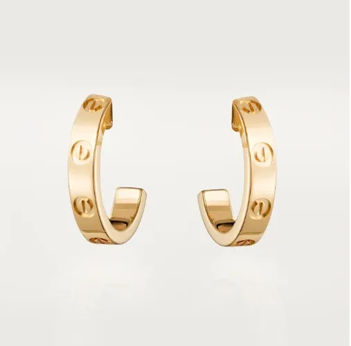Cartier Love Hoop Earrings 