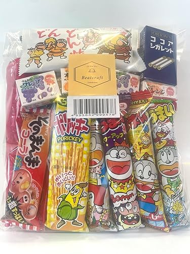 Assorted Japanese Junk Food Snack "Dagashi" Economical 34 Packs of 27 Types - Assorted - 34 Piece Set