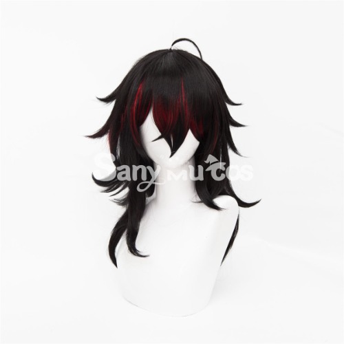 【In Stock】Virtual YouTuber VTuber Luxiem Vox Cosplay Wig Black and Red Long Wig