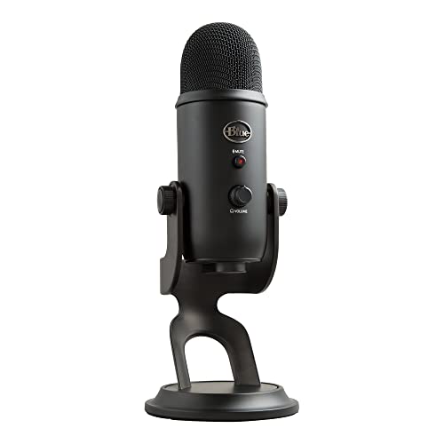 Blue Yeti USB Microphone - Blackout Edition (Renewed) - Blue - Mic Only