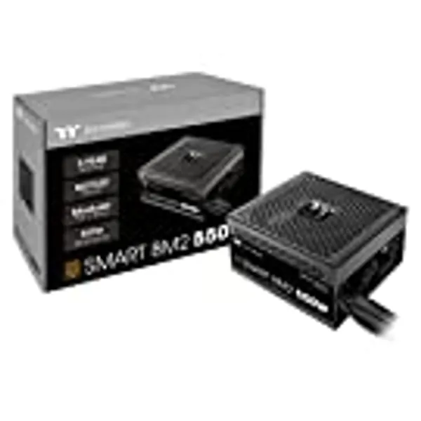 Thermaltake Smart BM2 550W 80+ Bronze Intel Skylake’s C6/C7 States & ErP Ready 140mm Quiet Fan Japanese Capacitor Semi Modular Power Supply 5 Year Warranty PS-SPD-0550MNFABU-1