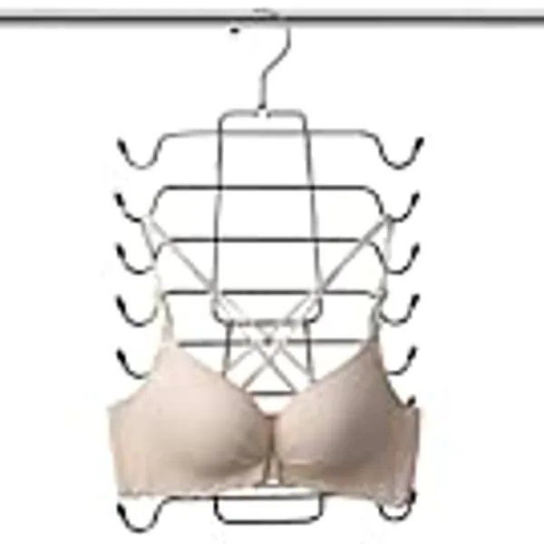 Magicool Cami Hanger 4 Pack Space Saving Hangers Closet Organizer for Tank Top, Cami, Bra, Pajamas, Strappy Dress,Bathing Suit