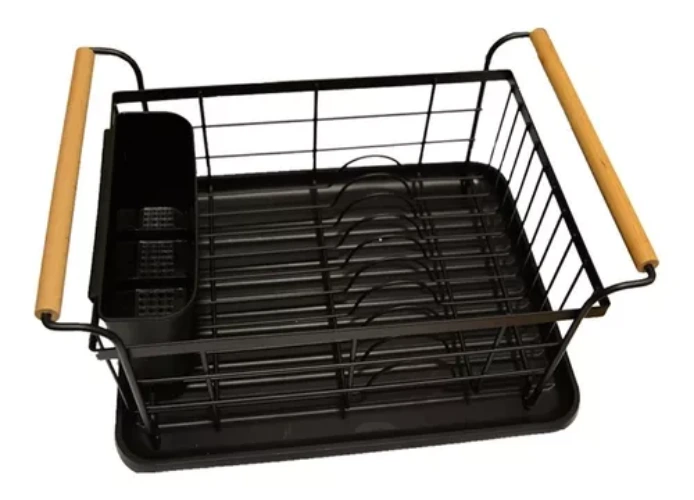 Escurridor De Platos Color Negro, Unico, Un Lindo Regalo