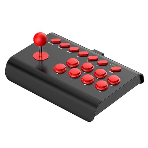 RALAN Arcade Fight Stick, Street Fighter Arcade Game Fighting Joystick with Turbo & Macro Functions Compatible with PS3/PS4/ Switch/PC Windows