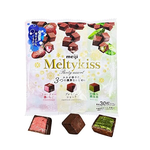 New Winter Limited Version MElJl Melty-Kiss Party Assort Chocolate, 30 Pieces, Strawberry,Matcha&Original Premium Flavors [Japan Import]