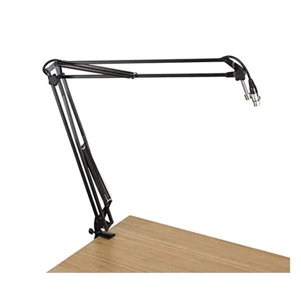 
                            Gator Frameworks Desk-Mounted Broadcast Microphone Boom Stand for Podcasts & Recording (GFWMICBCBM1000)
                        