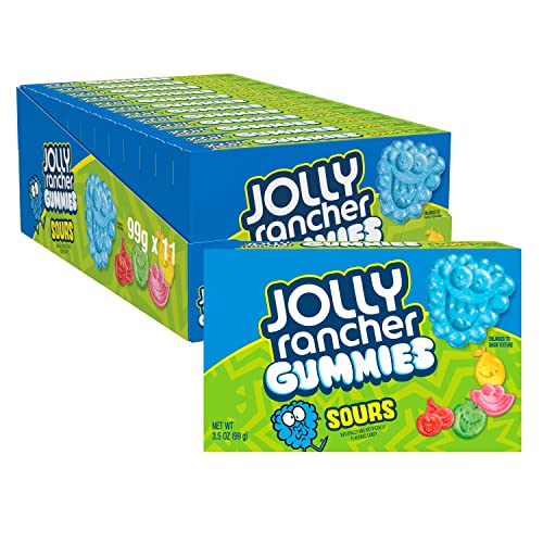 JOLLY RANCHER, Assorted Fruit Flavored Gummies Candy, Pack of 11 x 99g