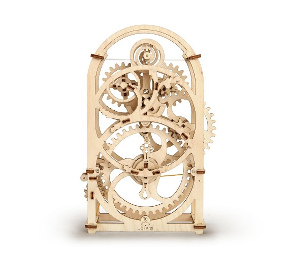 20 Minutes Timer by Ugears – Self-Propelled Modular Mechanical Model - 3D Wooden Puzzle for Self-Assembly Without Glue - Brainteaser for Kids, Teens and Adults