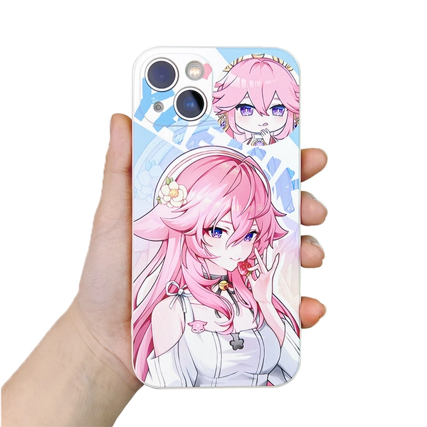 [Genshin Impact] Cute School Uniform Fanart iPhone Case - Yae Miko