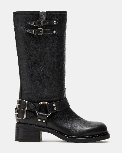 ASTOR BLACK LEATHER | BLACK LEATHER / 7.5 / 17