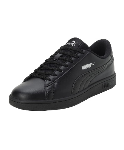 Puma Unisex Smashic Sneaker - 9 UK - Black-Matte Silver