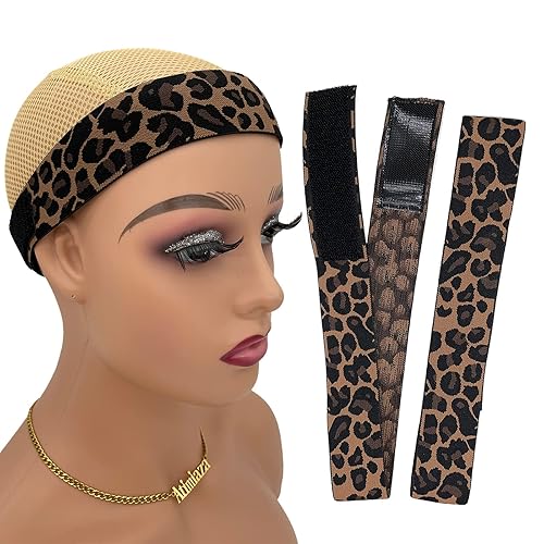 Atimiaza 2 Pcs Hairband for Wig, Leopard Lace Melting Band, Edge Wrap to Lay Edges (Pack of 2) - 🔥Leopard (Pack of 2)
