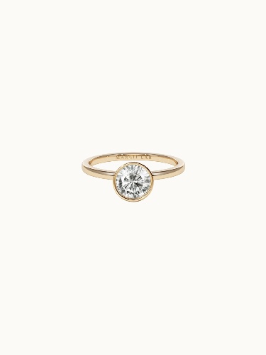 Solitaire Bezel Diamond Engagement Ring