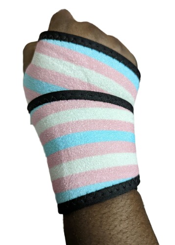 Trans Pride Compression Wrist Brace - Large